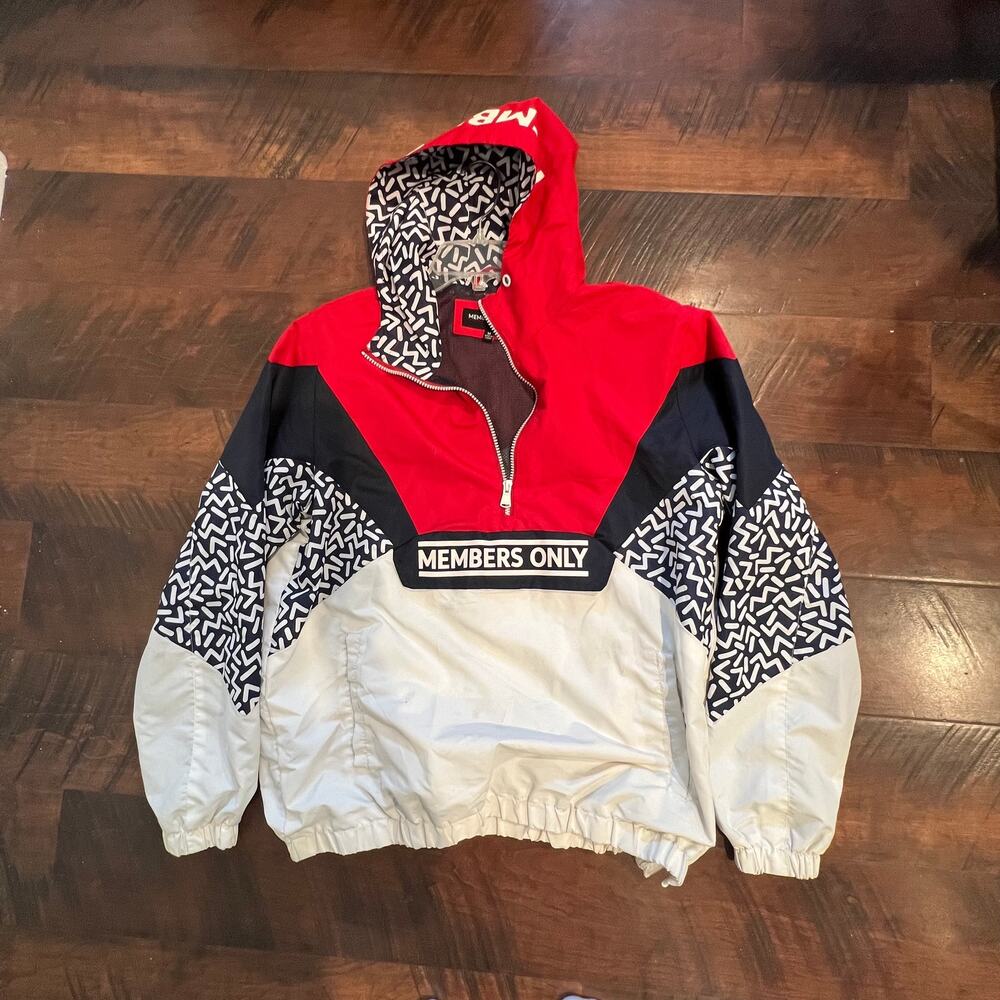 Members Only Pullover Wind Jacket Size M - image 5